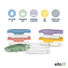 Tapas Ello Color Lock con broches herméticos que evitan derrames y mantienen frescura