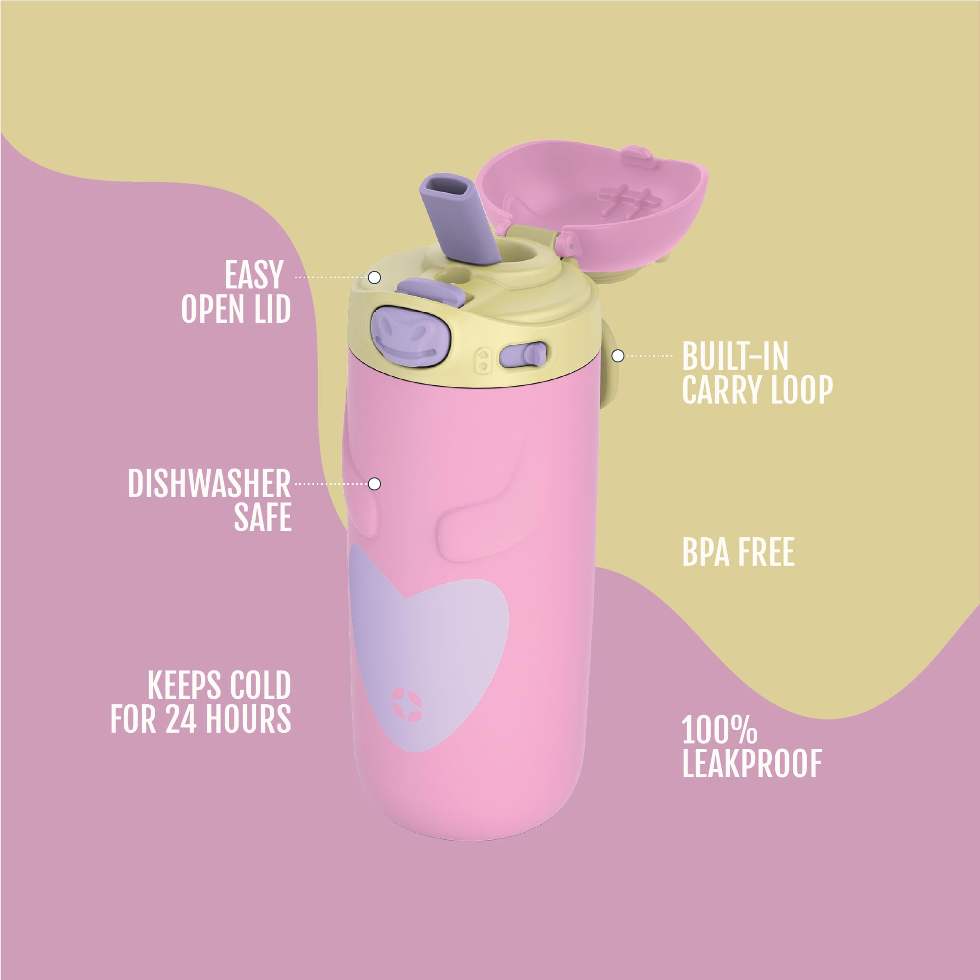 Ello Ellies unicornio primer plano de boquilla de silicona higiénica y segura