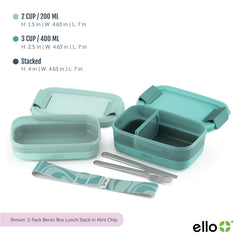 Ello close-up del divisor interior desmontable para separar porciones fácilmente