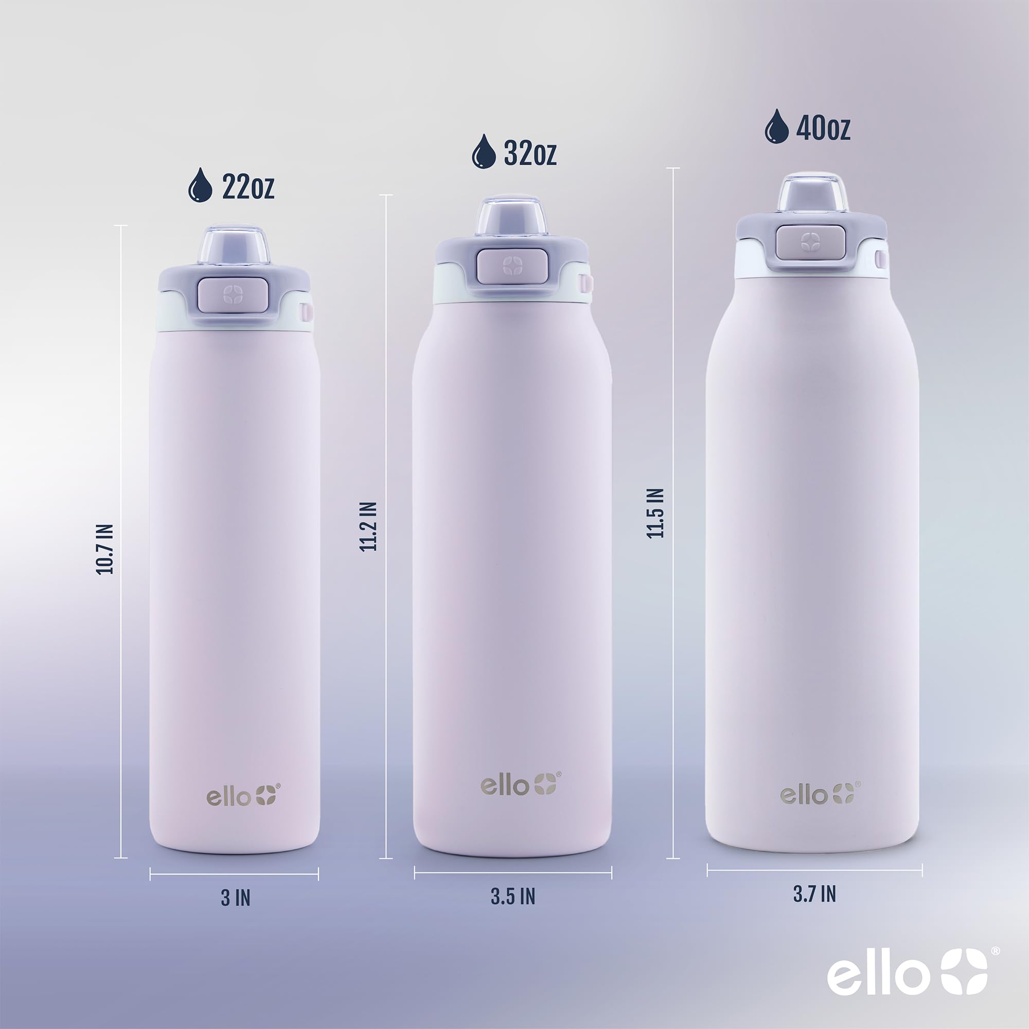 Ello Pop & Fill Aurora asa integrada para colgar y transportar fácil