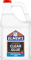 Elmer's frasco frontal mostrando la cola transparente y su volumen