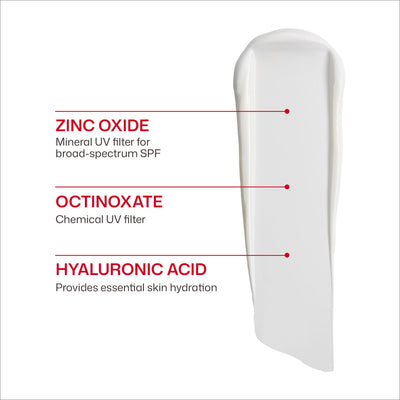 EltaMD applied under makeup showing seamless layering and matte finish