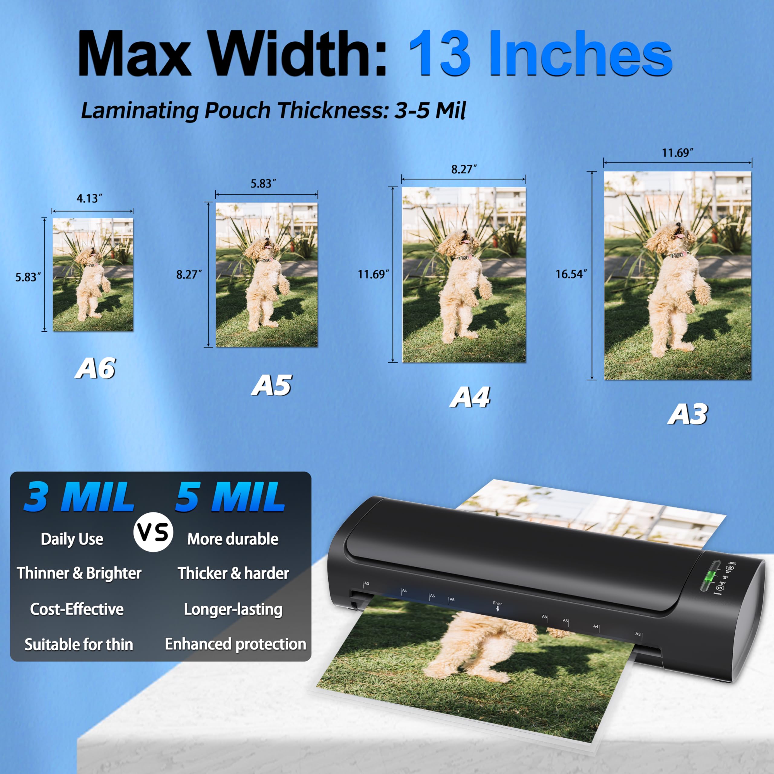 Elysine cold-mode laminating a photo to protect heat-sensitive items safely