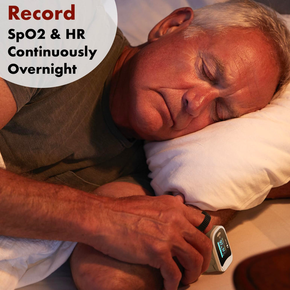 EMAY rotating large LCD display visible at angle for easy bedside reading