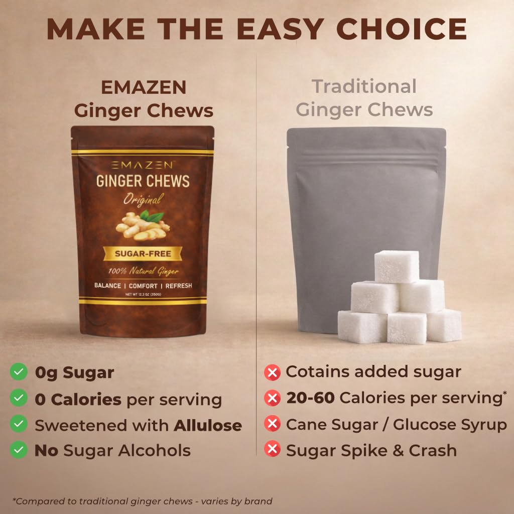 EMAZEN caramelo envuelto individualmente para llevar y mantener frescura