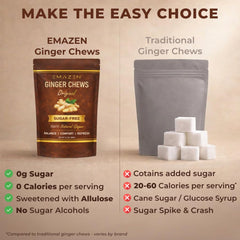 EMAZEN caramelo envuelto individualmente para llevar y mantener frescura