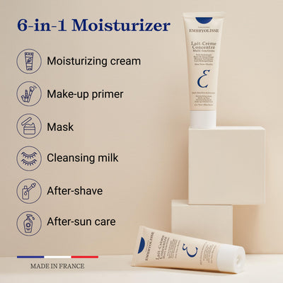 Embryolisse cream on hand demonstrating spreadability and instant hydration benefit