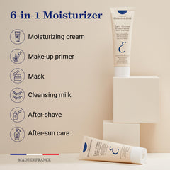 Embryolisse cream on hand demonstrating spreadability and instant hydration benefit