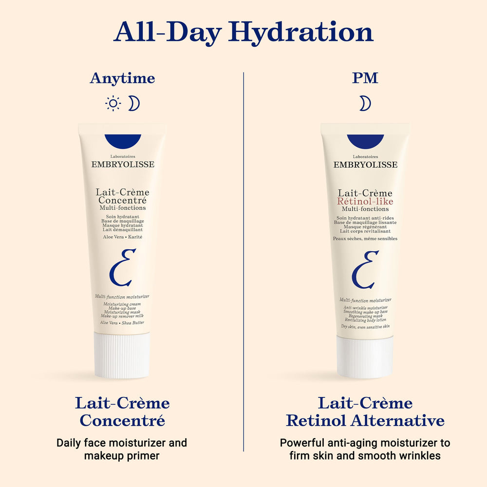 Embryolisse on bathroom shelf in lifestyle setting signaling everyday routine benefit
