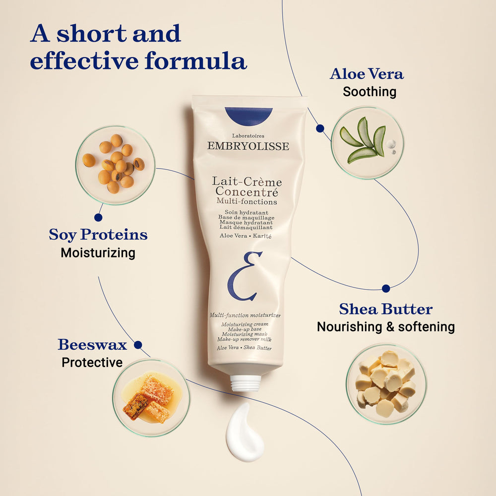 Embryolisse tube placed among makeup tools highlighting multitasking primer benefit