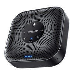 EMEET M0 Plus front view showing compact design and clear controls for easy meetings