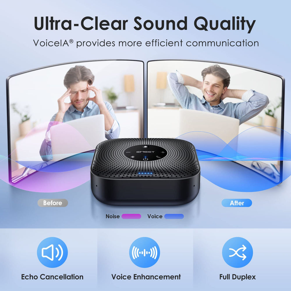 EMEET M0 Plus side close showing USB‑C port for plug‑and‑play connectivity advantage