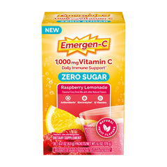Emergen-C frente del paquete mostrando 36 sobres y beneficios