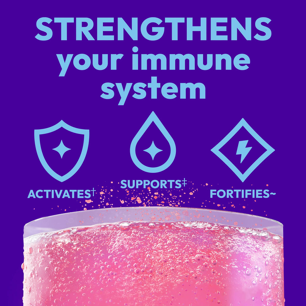 Emergen-C sobre individual frambuesa listo para mezclar y aportar vitamina C
