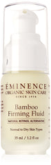 Eminence Bamboo Firming Fluid frasco frontal mostrando etiqueta y tamaño