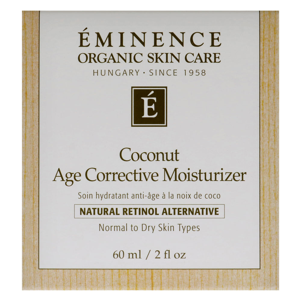Eminence etiqueta con lista de ingredientes naturales y orgánicos