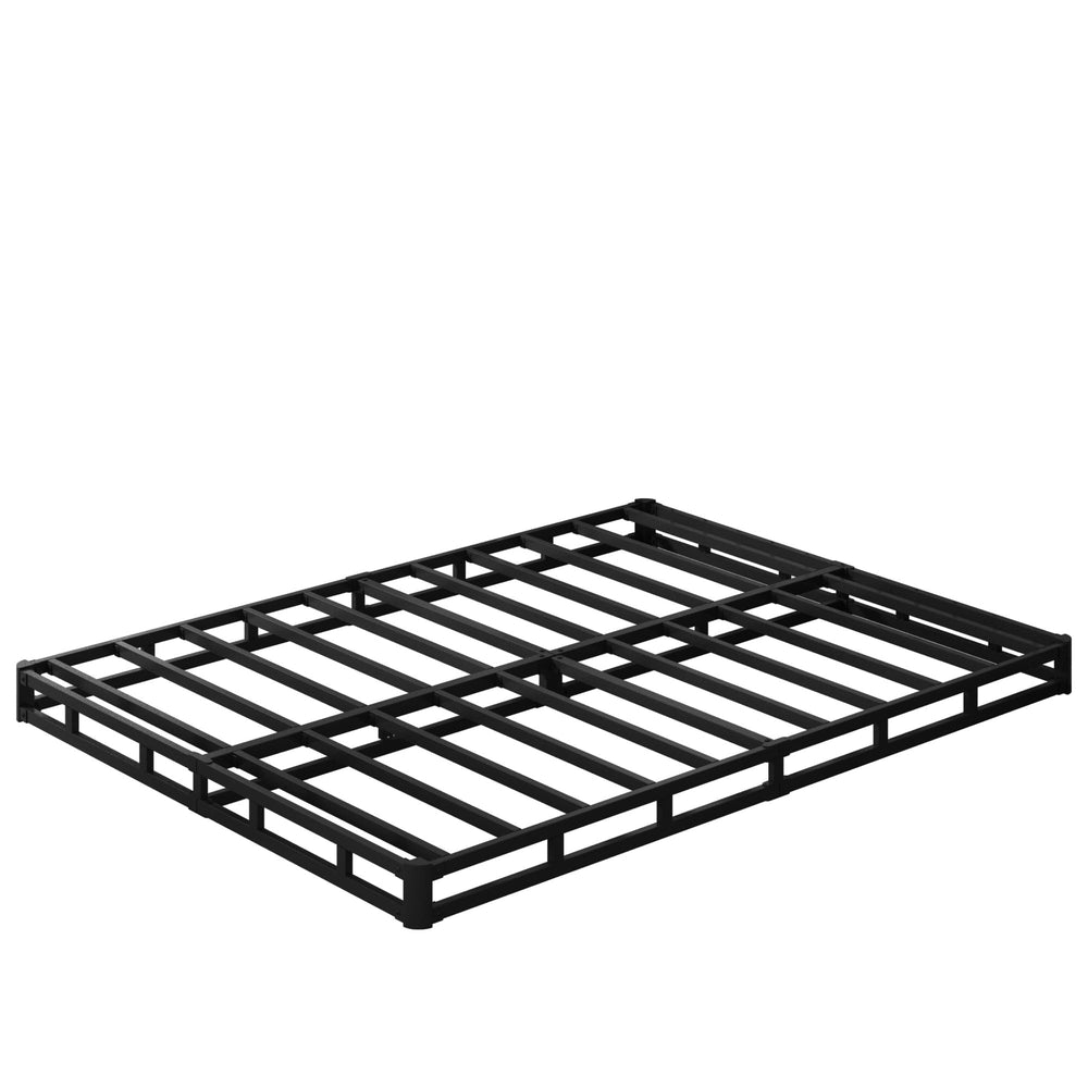 EMODA low-profile bed styled in bedroom lifestyle scene benefit: modern minimalist look