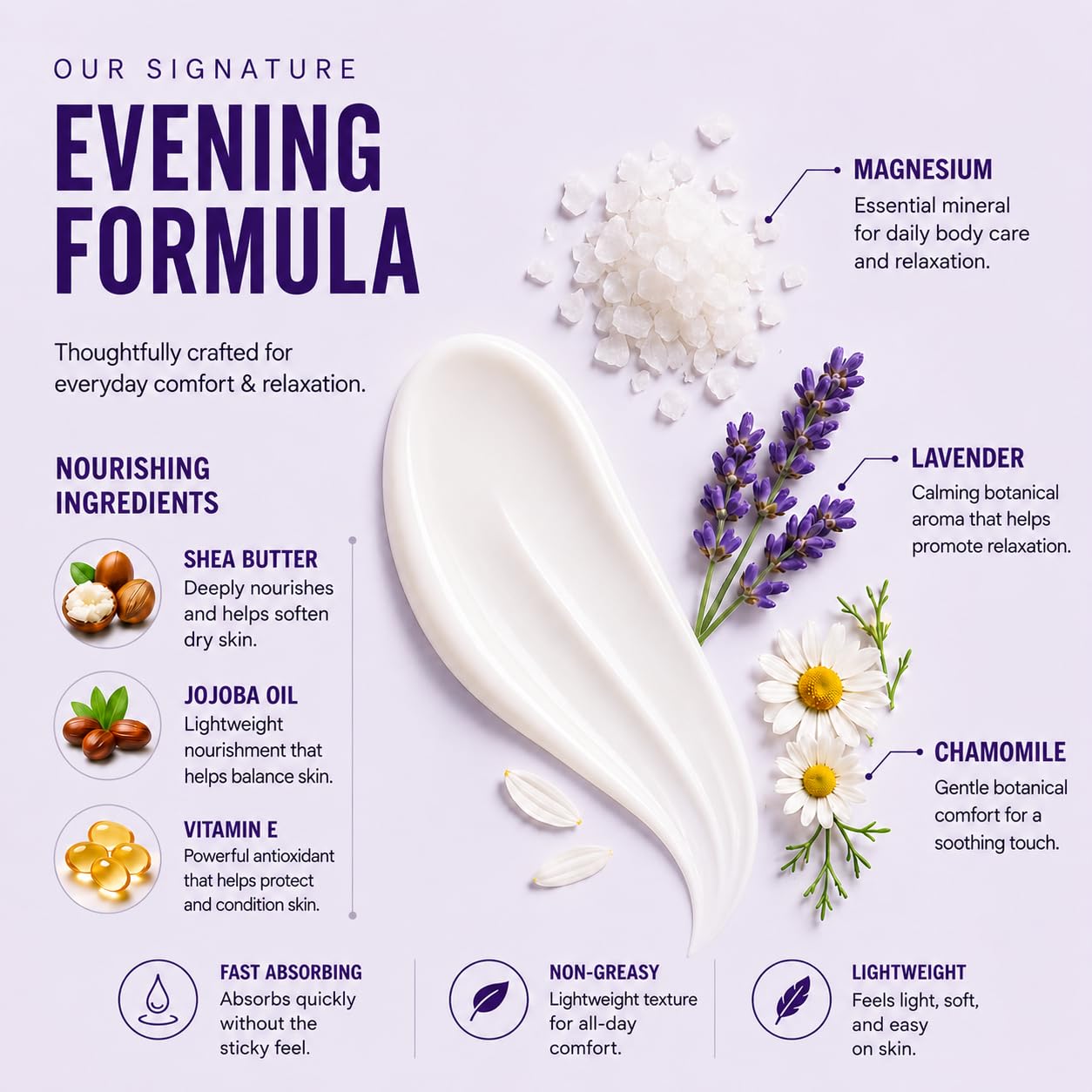 EMPURA lavanda y manzanilla cerca que comunica aroma natural