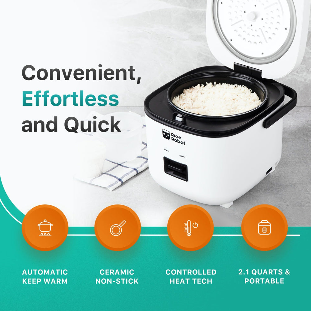 EMSON Rice Robot olla interior cerámica sin PFAS, limpieza y antiadherencia fácil