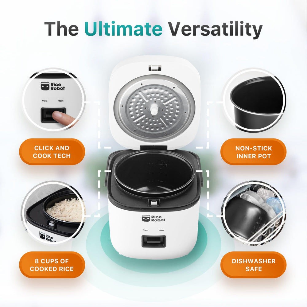 EMSON Rice Robot bandeja vaporera de acero inoxidable, permite cocinar verduras al vapor