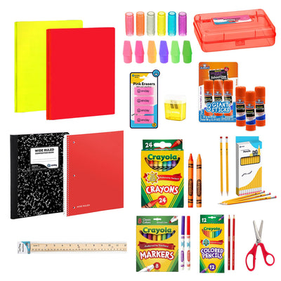 Enday child using supplies at a desk encouraging creativity