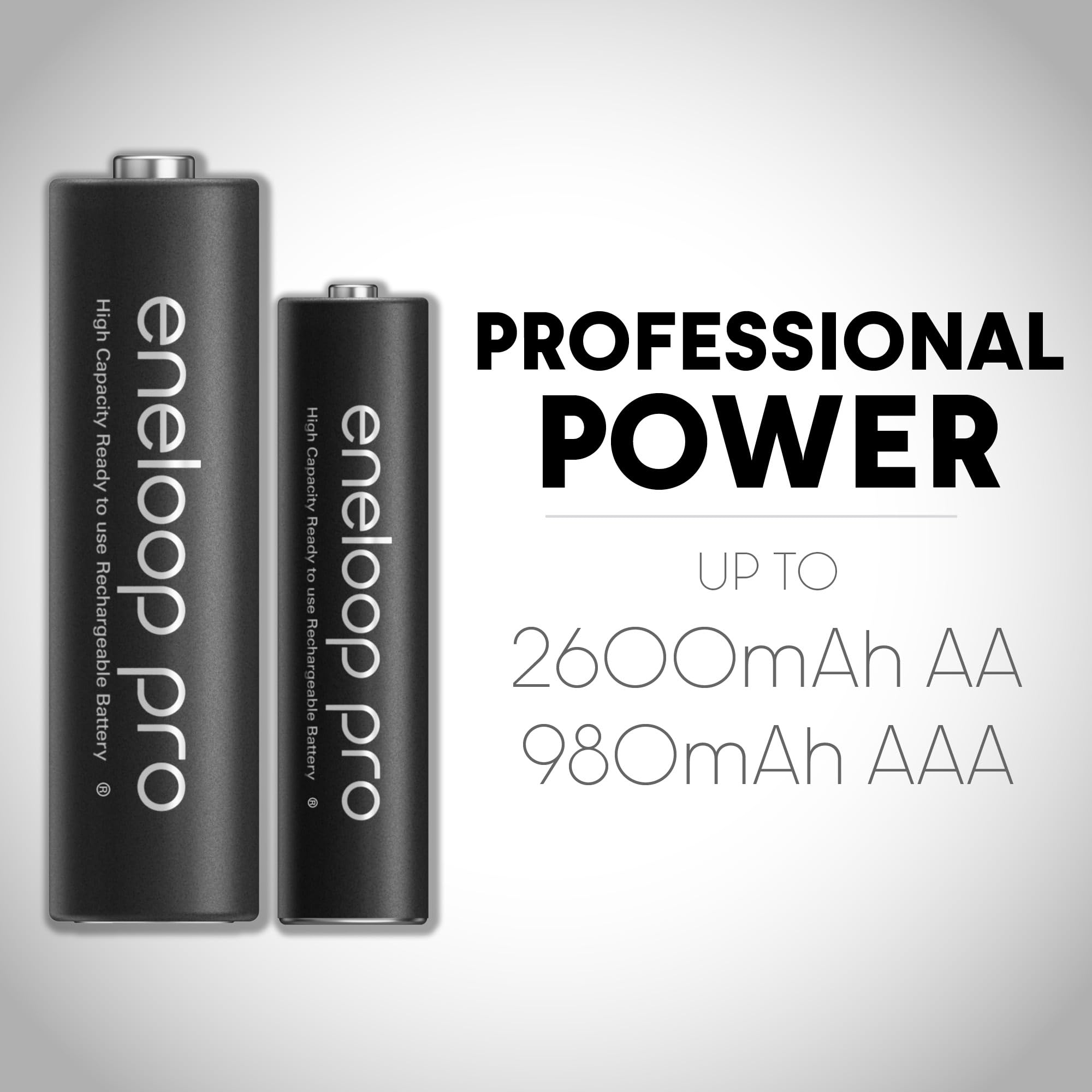 eneloop Panasonic primer plano de una celda destacando la construcción robusta