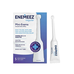 Enemeez envase frontal mostrando tamaño compacto y claridad del producto