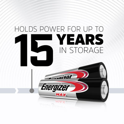 Energizer comparación de tamaño AA y AAA junto a objetos cotidianos útil para elección