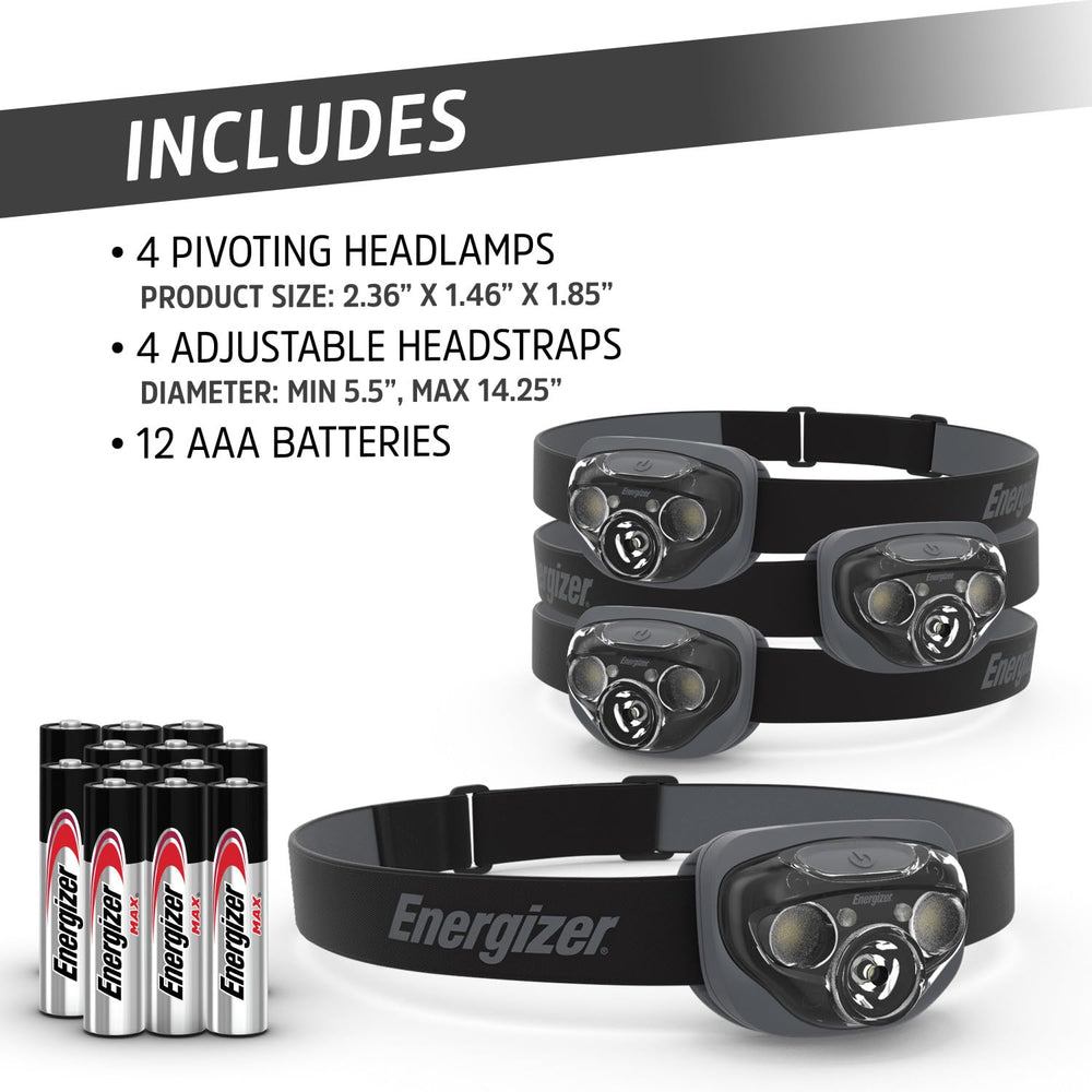 Energizer contenido del pack con linternas y accesos fáciles de usar