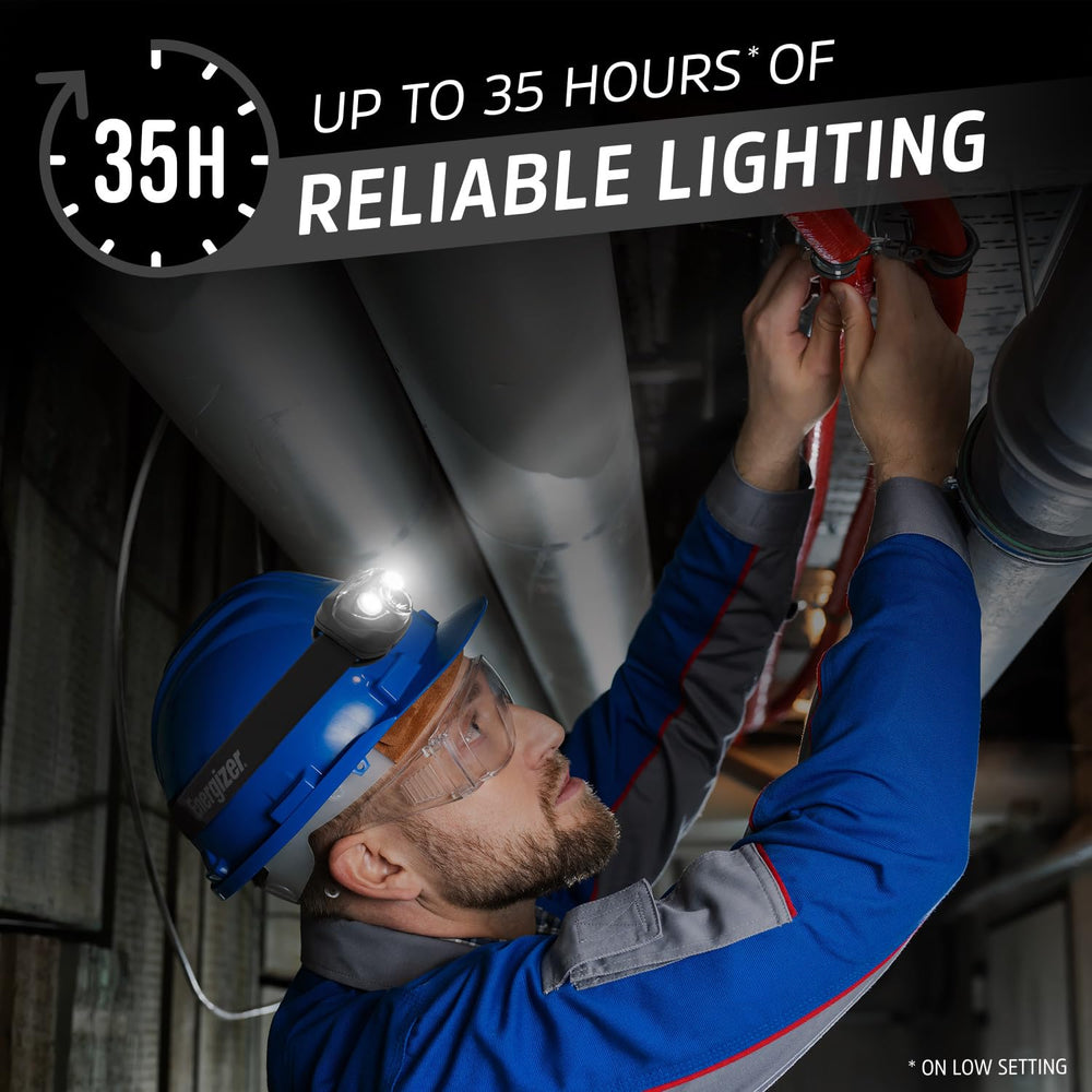 Energizer detalle del LED y lente resaltando potencia y calidad