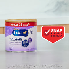 Enfamil Gentlease label with nutrients visible to support informed choice