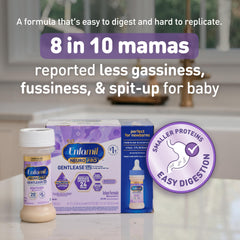 Enfamil NeuroPro vista de la textura y color del contenido que transmite suavidad digestiva