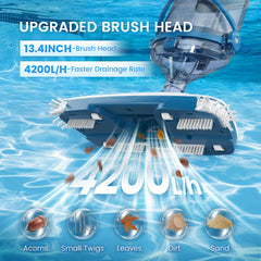 Enhulk PC15 close-up of side brushes demonstrating edge-sweeping efficiency