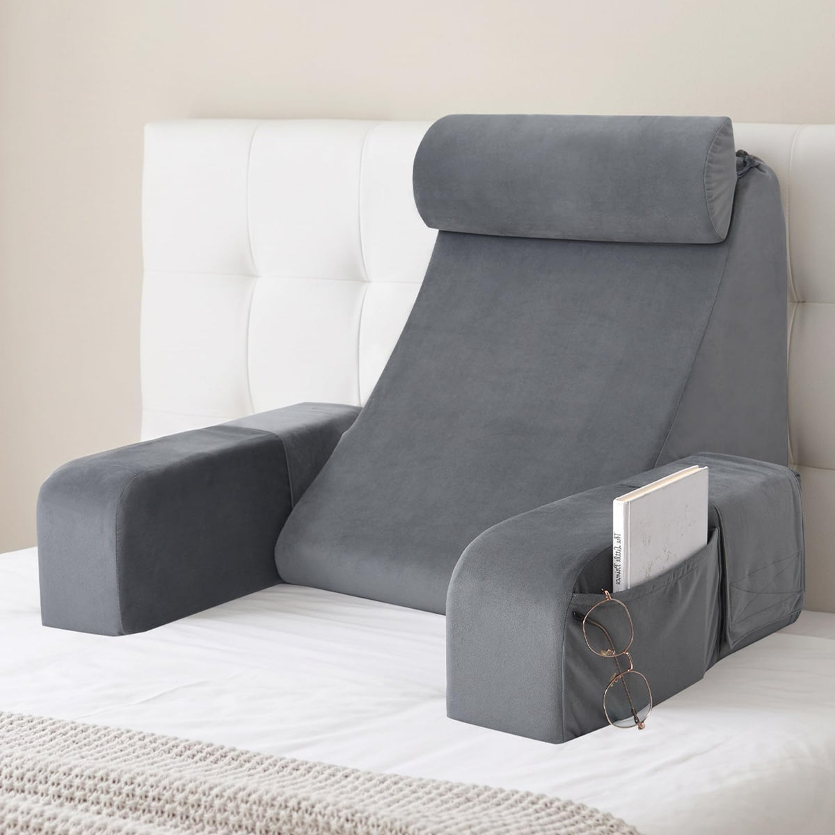 ENITYA respaldo frontal mostrando soporte firme y diseño ergonómico