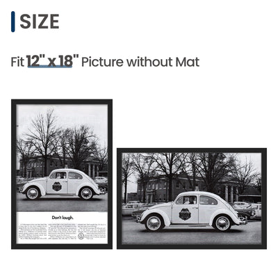 ENJOYBASICS comparación de tamaño 12x18 con foto real, encaje preciso