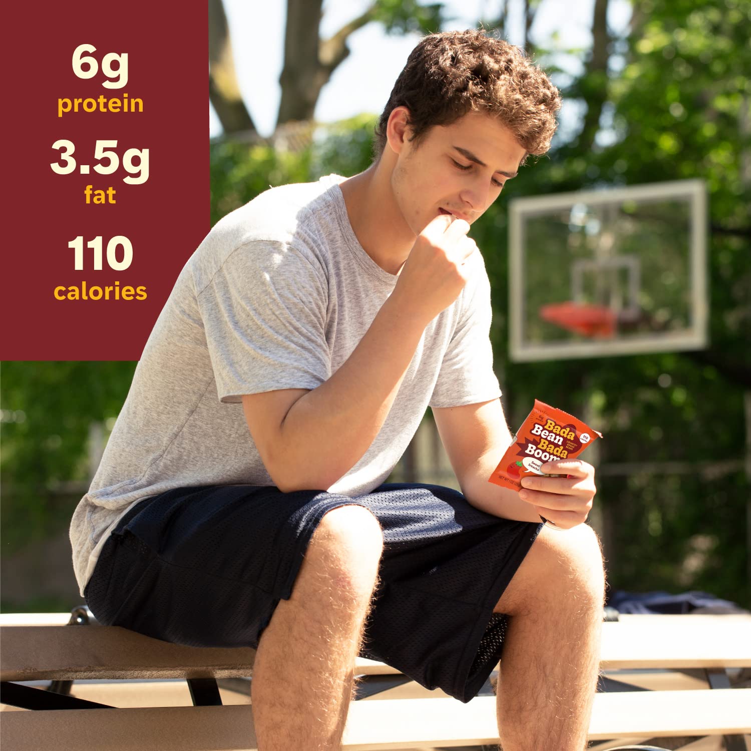 Enlightened serving size comparison showing 1 oz bag scale benefit