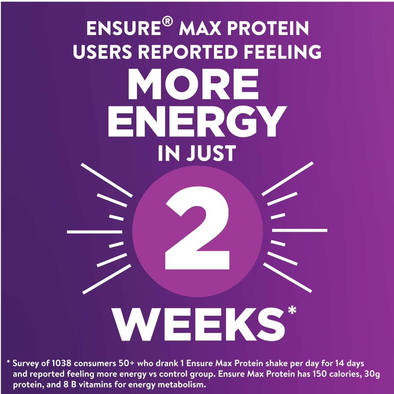Ensure información nutricional visible con vitaminas y minerales
