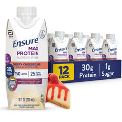 Ensure front packaging Cherry Cheesecake showing flavor and benefits