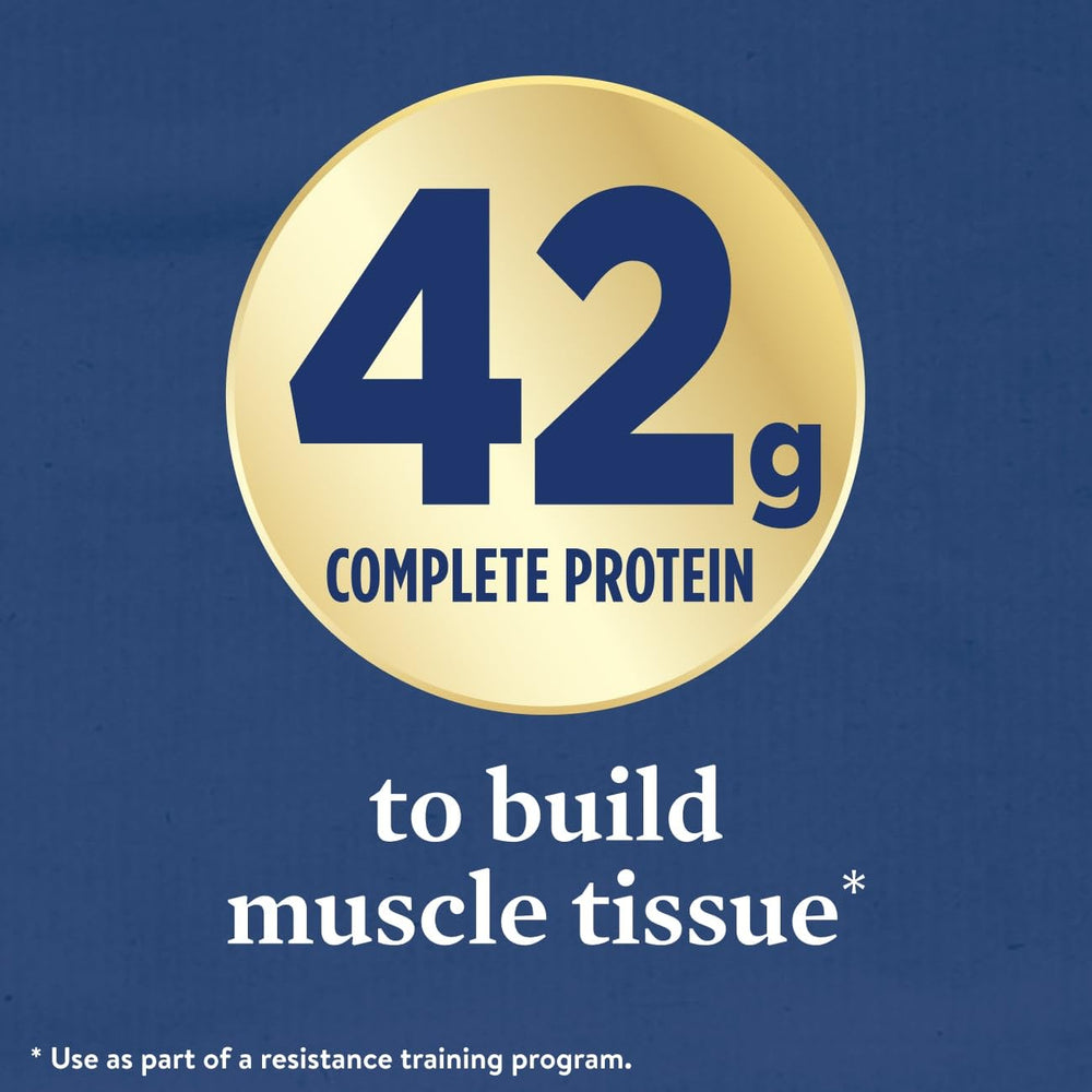 Ensure etiqueta con ingredientes y 42g proteínas como beneficio claro