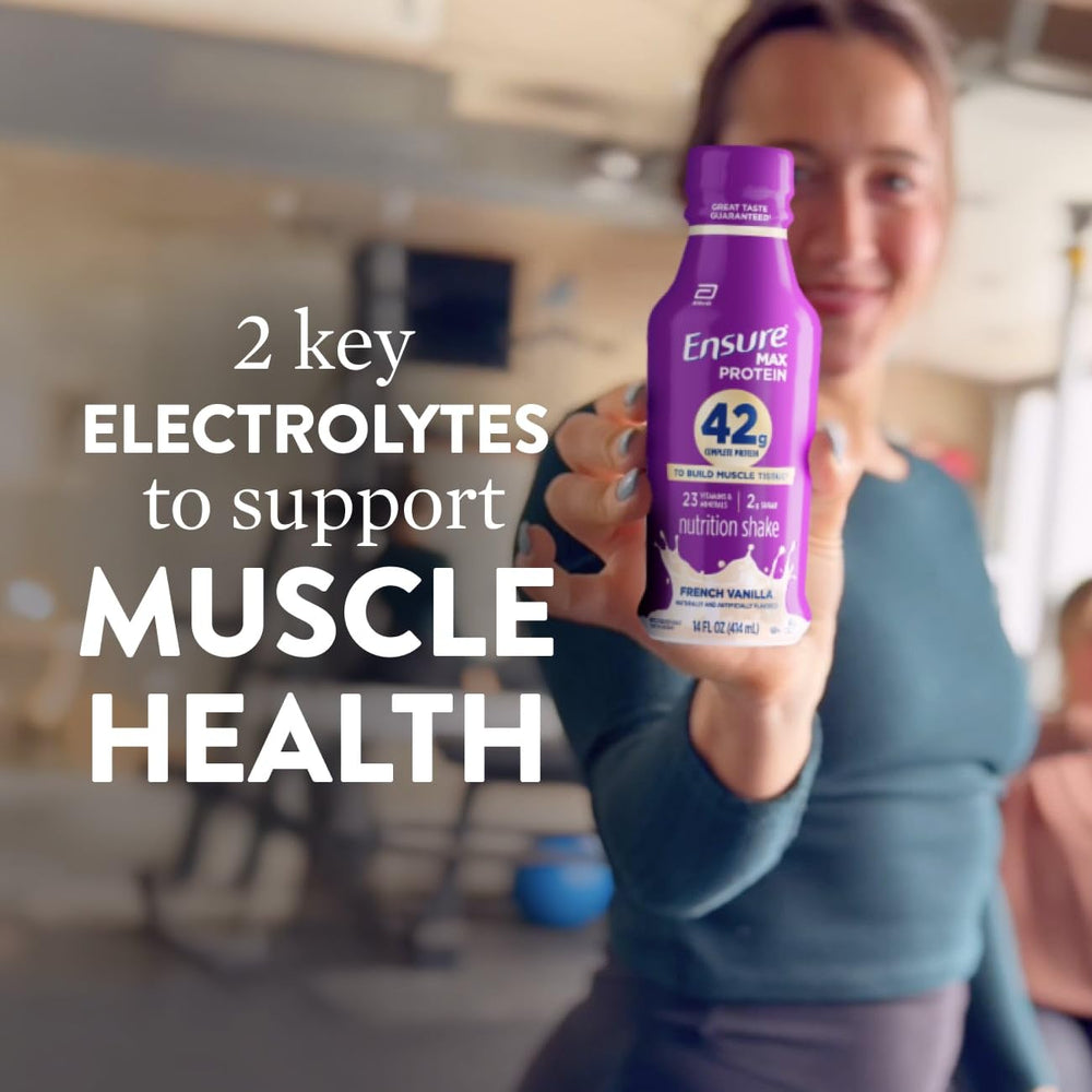 Comparación de tamaño de Ensure junto a bebida común para referencia
