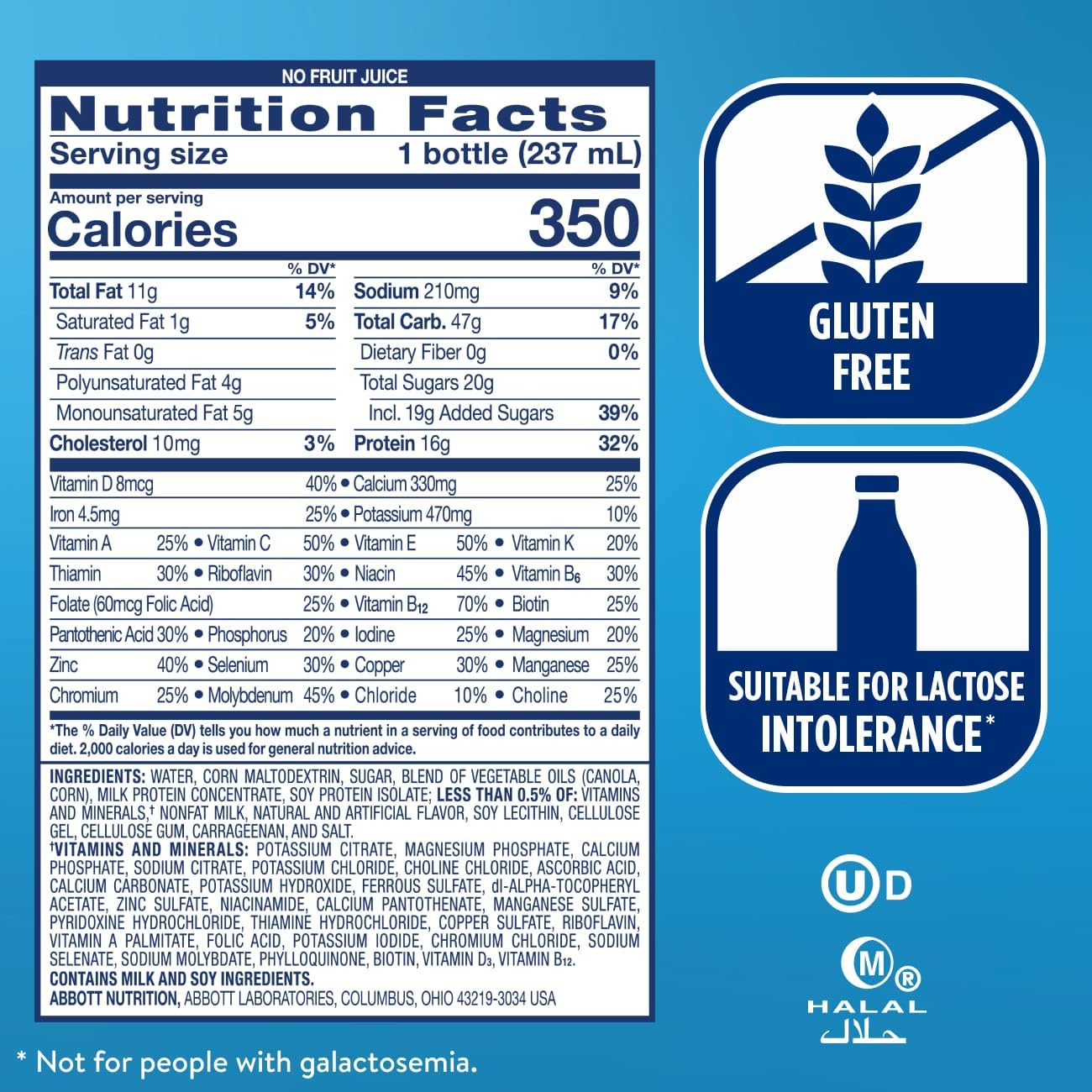 Ensure Plus strawberry bottle in a bag demonstrating portable nutrition on the go