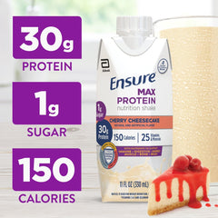 Ensure pouring Cherry Cheesecake into glass for convenient serving