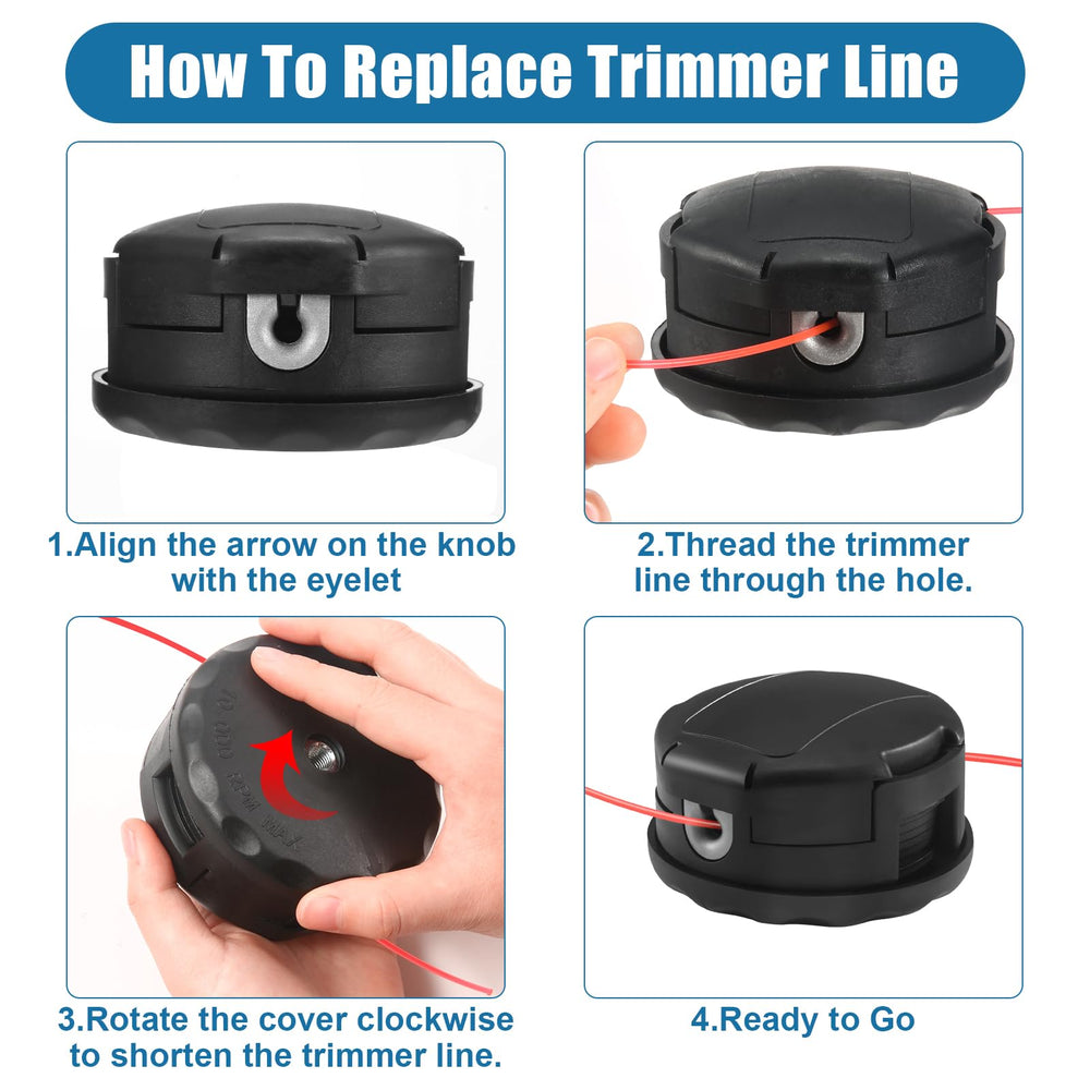 Envanptaz trimmer head beside ruler showing compact size for storage convenience