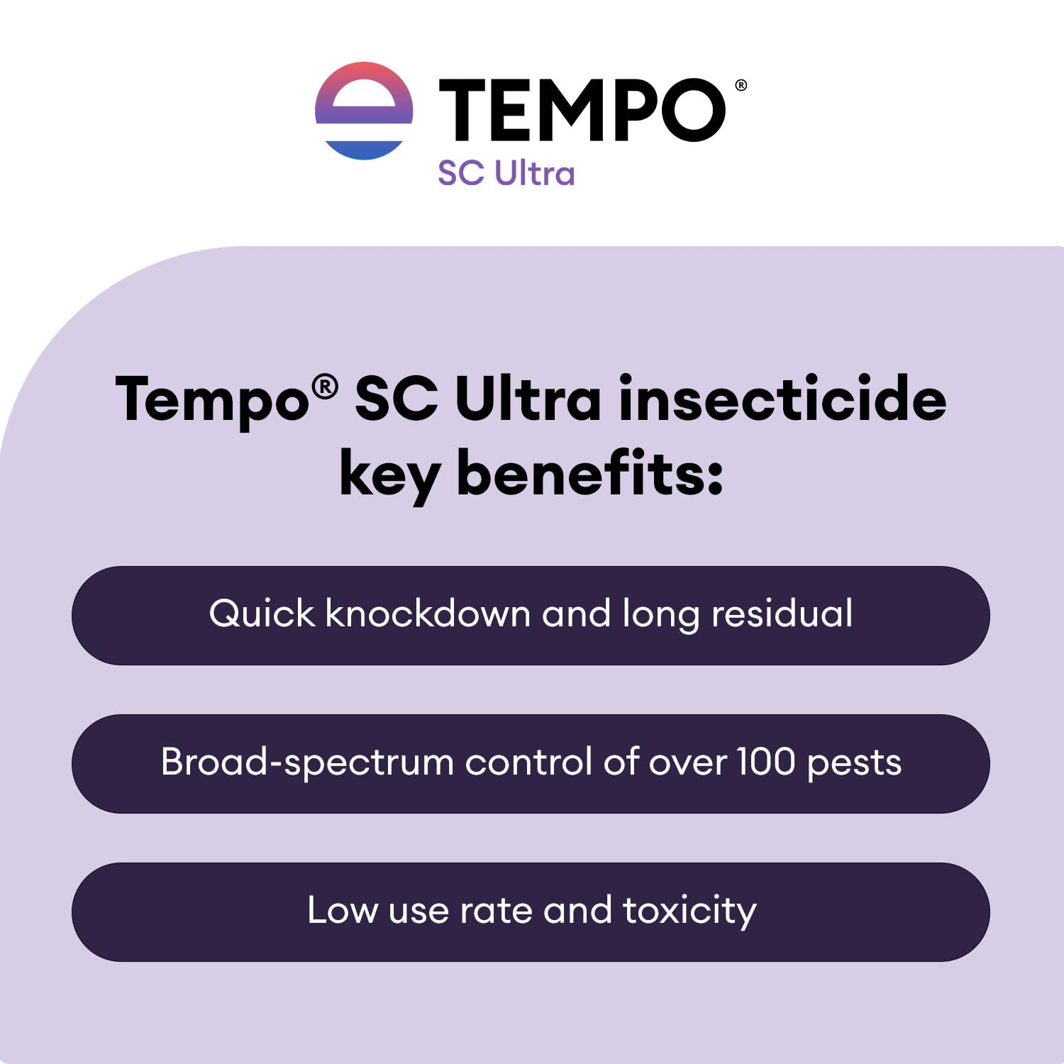 Envu Tempo SC Ultra gota del concentrado mostrando su textura y mezcla fácil