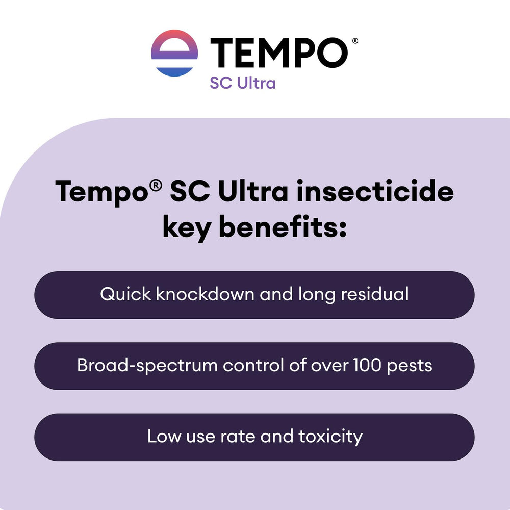Envu Tempo SC Ultra gota del concentrado mostrando su textura y mezcla fácil