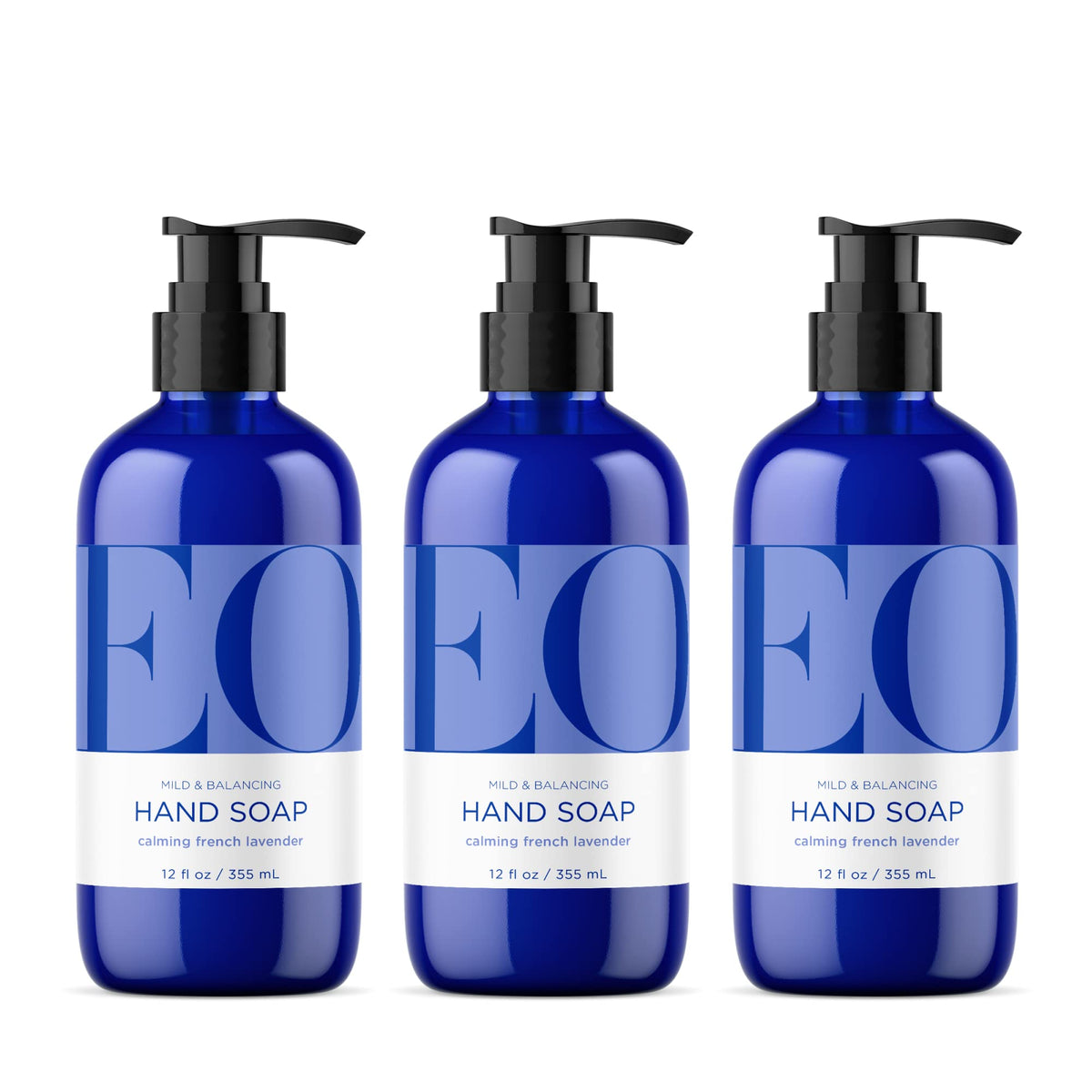 EO botella frontal pack de 3 mostrando envase reciclado y aroma