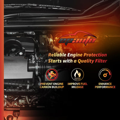 EPAuto filtro GP050 etiqueta con referencias Honda y Fram, garantía de compatibilidad