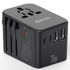 Epicka front view showing all ports and compact design for travel convenience