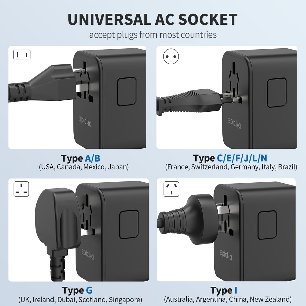 Epicka held in a hand to show pocketable size and easy portability