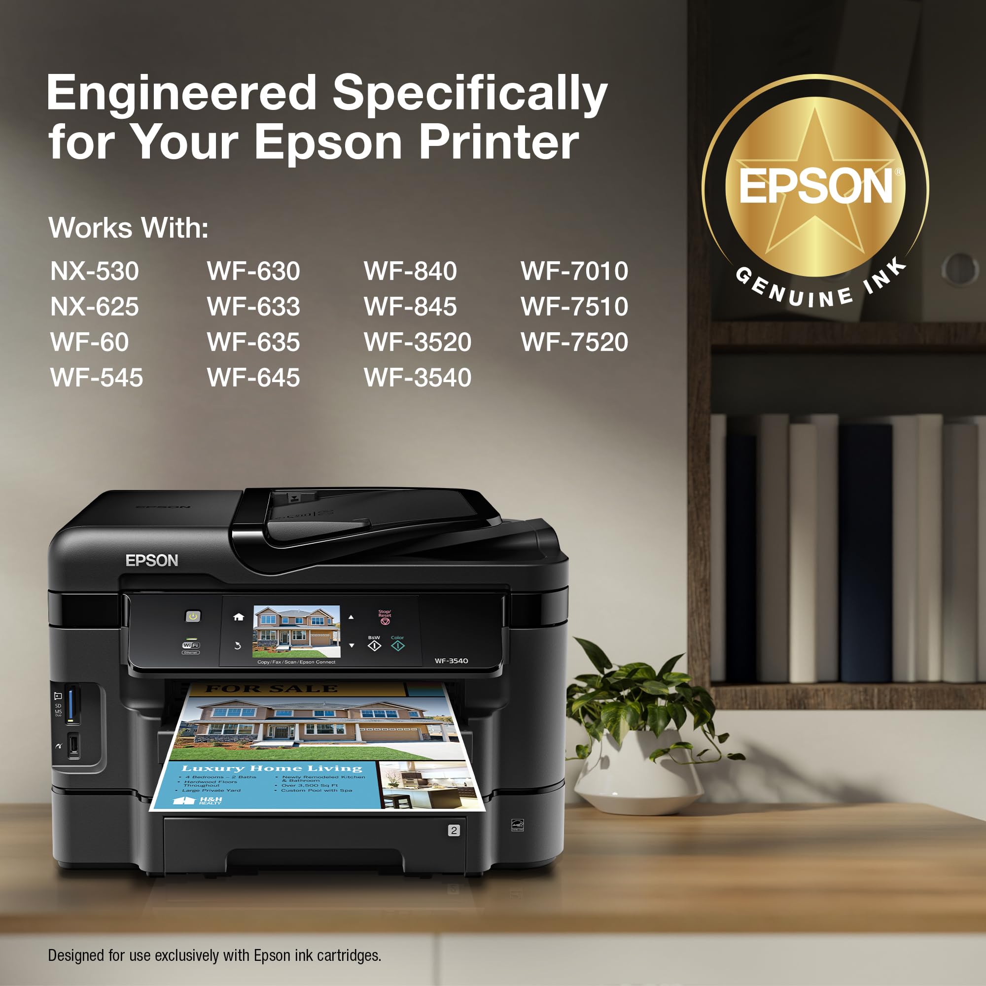 Epson 127 detalle de la salida de tinta, precisión para textos nítidos